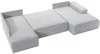 Vente-unique - AMELIA Sofa SamtStoff Grau - B 195 cm x H 85 cm x L 349 cm Bild 4