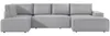 Vente-unique - AMELIA Sofa SamtStoff Grau - B 195 cm x H 85 cm x L 349 cm Bild 2