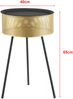 Beistelltisch Gällivare 65 x 40 cm Metall Gold [en. casa] Bild 5