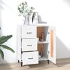 Sideboard Weiß 69,5 x 34 x 90 cm Holzwerkstoff [812231] Bild 3