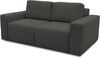 DOMO. collection Sofa 700 029, 2-Sitzer Couch mit Schlaffunktion und Federkernpolsterung, lose Rückenkissen, Polstergarnitur, 192 x 116 x 85 cm (BxTxH), grau Bild 2