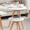 vidaXL Couchtisch 3 pcs Braun Massivholz aus Walnuss 42009908 Bild 4