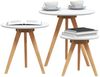 vidaXL Couchtisch 3 pcs Braun Massivholz aus Walnuss 42009908 Bild 3