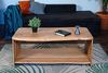 Couchtisch mit Ablage Akazie massiv 115 x 55 x 45 cm naturfarben ADA 94211116 Bild 2