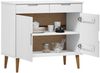 vidaXL Sideboard MOLDE Weiß 90x40x80 cm Massivholz Kiefer 350547 Bild 3