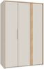 Drehtürenschrank >WEXLIN< 5 Böden, 1 Stange, Sand / Mauvella Eiche - 126,3x193,7x60cm (BxHxT) Bild 4