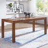 Massivholz Esstisch | Handgefertigter Holztisch für Esszimmer | Premium Küchentisch aus Sheesham | Zeitloses Design | Dunkelbraun 180x90 cm | NAKO von Kadima Design Bild 2