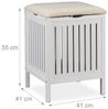 Relaxdays Wäschekorb mit Sitz Bild 5