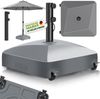tillvex® Sonnenschirmständer GRAVIA mit Rollen & Bremsen Anthrazit | Schirmständer befüllbar 37 Liter / 56 kg | Schirmgewicht Sonnenschirm & Marktschirm Ø 1,8-3,7m | Ampelschirmständer wetterfest Bild 2