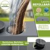 tillvex® Sonnenschirmständer GRAVIA mit Rollen & Bremsen Anthrazit | Schirmständer befüllbar 37 Liter / 56 kg | Schirmgewicht Sonnenschirm & Marktschirm Ø 1,8-3,7m | Ampelschirmständer wetterfest Bild 4