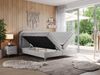 Boxspringbett, Schlafzimmerbett, Bettkasten - EIRA -200 x 200 cm - Hellgrau Velvet - H3 Bild 2