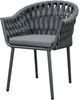 Destiny Gartensessel MOLINO (Set, 2-St), anthrazit meliert, Polster grau Bild 1