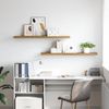 vidaXL Wandregal 2 pcs Braun 120 x 23,5 x 4 cm Holzwerkstoff 42019957 Bild 4