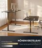 OffiGo Höhenverstellbarer Schreibtisch 160 cm Elektrisch Memory-Funktion Schwarz Bild 4