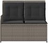 vidaXL Gartenbank Grau Poly-Rattan 3394451 Bild 4