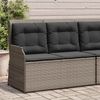 vidaXL Gartenbank Grau Poly-Rattan 3394451 Bild 3