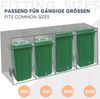 Mülltonnenbox 4er mit Pflanzdach, 120-240 Liter, Anthrazit Tür in Holzoptik inkl. Erweiterungsmöglichkeit ,Aufbewahrungsbox für Mülltonnen, Müllbox(Das Produkt enthält keinen eingebauten Mülleimer) Bild 5