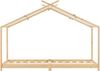 Hausbett Kinderbett Brome aus Holz 90x200 cm Naturfarben mit Lattenrost [en. casa] Bild 5