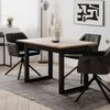 Finori Denver 80B Auszugstisch, Dekor Artisan Oak / anthrazit | Auszugstisch für Esszimmer | Maß: B x H x T ca. 120-160 x 75 x 80 cm | Zeitlos & Praktischer Auszugstisch - ausziehbar von 120 cm auf 160 cm (1 Einlegeplatte á 40 cm) Bild 2