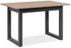 Finori Denver 80B Auszugstisch, Dekor Artisan Oak / anthrazit | Auszugstisch für Esszimmer | Maß: B x H x T ca. 120-160 x 75 x 80 cm | Zeitlos & Praktischer Auszugstisch - ausziehbar von 120 cm auf 160 cm (1 Einlegeplatte á 40 cm) Bild 4