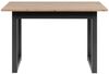 Finori Denver 80B Auszugstisch, Dekor Artisan Oak / anthrazit | Auszugstisch für Esszimmer | Maß: B x H x T ca. 120-160 x 75 x 80 cm | Zeitlos & Praktischer Auszugstisch - ausziehbar von 120 cm auf 160 cm (1 Einlegeplatte á 40 cm) Bild 3
