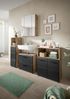 Spiegelschrank (B/H/T: 60x70x18 cm) in schwarz matt und Nox Oak Nachbildung Bild 5