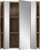 Spiegelschrank (B/H/T: 60x70x18 cm) in schwarz matt und Nox Oak Nachbildung Bild 3