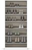 rauch Minosa, Schuhschrank, Garderobenschrank, 2-türig, mit Spiegel, mit 6 Einlegeböden, Farbe Weiß, BxHxT 91x197x41cm Bild 5