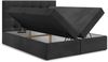 AX LIVING Bett mit Bettkasten 160x200 cm Galata Boxspringbett Schwarz ohne Topper Bild 3