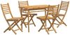 vidaXL 5-tlg. Garten-Essgruppe Bambus 3278520 Bild 2