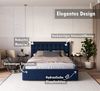 thematys Polsterbett Bett Stauraumbett aus Velours 120x200 140x200 160x200 180x200cm (MADE IN EU - mit hochwertigem Velours Bezug, Bettrahmen, Bett, Optional mit Matratze bestellbar, Mit großem Kopfteil für Komfort - Bettkasten mit Hubrahmen), Metallra... Bild 2