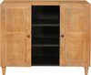 vidaXL Sideboard 90 x 33 x 75 cm Massivholz Mango 4018108 Bild 3