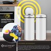 KESSER® Automatik Sensor Mülleimer Abfalleimer Abfall EDELSTAHL Papierkorb 56 Liter, 56 Liter Weiß Bild 2