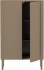 Schrank Gunnar aus FSC-Kiefer, modern und vielseitig, braun, 2 Türen, 135 x 85 x 39 cm Bild 4