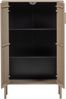 Schrank Gunnar aus FSC-Kiefer, modern und vielseitig, braun, 2 Türen, 135 x 85 x 39 cm Bild 3