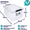 DEUBA® 4x Aufbewahrungsbox mit Deckel 12,5L Bild 5