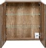 Spiegelschrank 60cm mit LED PUEBLA-56-TAUPE in taupe mit Vintage Oak Eiche, B/H/T ca. 60/65-75/17 cm Bild 4