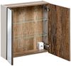 Spiegelschrank 60cm mit LED PUEBLA-56-TAUPE in taupe mit Vintage Oak Eiche, B/H/T ca. 60/65-75/17 cm Bild 3