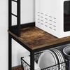 vidaXL Küchenregal Geräucherte Eiche 60 x 40 x 168 cm Holzwerkstoff 883882 Bild 5