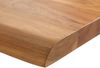 Esstisch Edge 300x100cm XL Akazie Natur Edelstahl Silber schräg Live-Edge Bild 4
