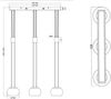 LED Pendelleuchte MADISON 3-flammig Silber mit Milchglas, Breite 82cm Bild 5