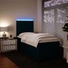 vidaXL Boxspringbett mit Matratze Blau 80x200 cm Samt 3294494 Bild 4