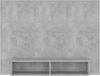 TV-Wandschrank Betongrau 120 x 23,5 x 90 cm Spanplatte [808273] Bild 3