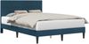 vidaXL Bettrahmen mit Kopfteil Blau 120 x 190 cm Samt 42027654 Bild 2