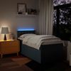 vidaXL Boxspringbett mit Matratze Blau 90x190 cm Stoff 3288063 Bild 5