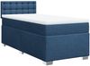 vidaXL Boxspringbett mit Matratze Blau 90x190 cm Stoff 3288063 Bild 3