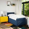 vidaXL Boxspringbett mit Matratze Blau 90x190 cm Stoff 3288063 Bild 4