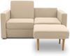 Gartenlounge Set 1 Bozhitsa 170x104x105 mit Outdoorbezug in beige Bild 5