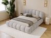 GRAINGOLD Cloud Soft Polsterbett 160x200, Bett mit Bettkasten und Lattenrost, Bouclé-Stoff, Grau Bild 4