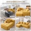 2-Sitzer Cordsofa, hohe Lehne, Seitentaschen, Metallfüße Bild 3